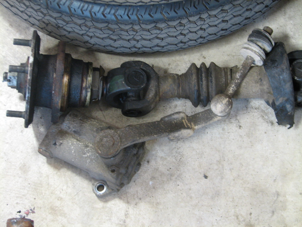 TR6 Half Shaft with Lever Shock Below